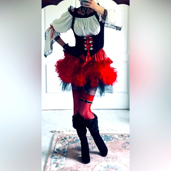 Mardi Gras pirate Buccaneer swashbuckler, renaissance, Marie Antoinnette, S-M - Picture 2 of 16